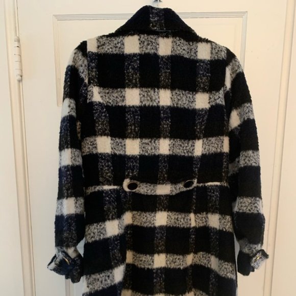 MODCLOTH - Plaid Pea Coat - Picture 3 of 4
